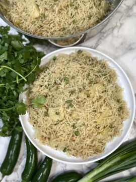 Aloo matar pulao