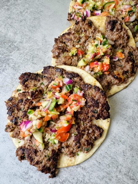 kabob smash tacos are a twist to regukar smash tacos to fit into the desi palate