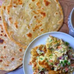 A crispy and flaky paratha made with simple ingredients